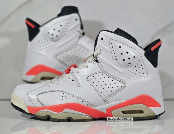 Nike Air Jordan 6 Retro White Infrared OG 2014 Mens Size 8.5 Vintage Rare VI main image 7